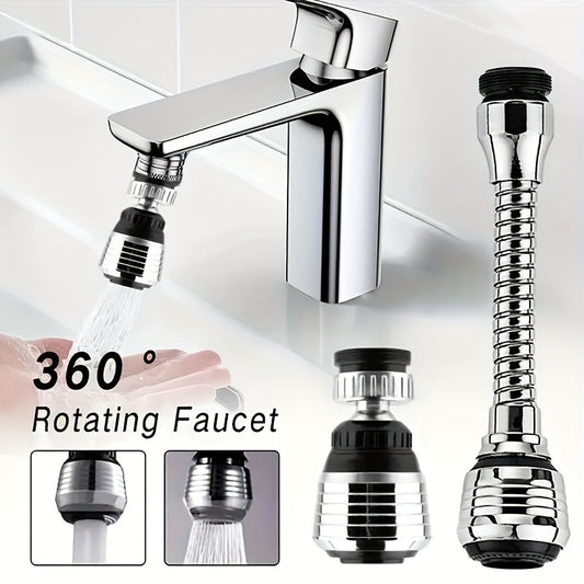 Stainless Steel 360° Rotating Faucet Aerator & Water‑Saving Tap Adapter