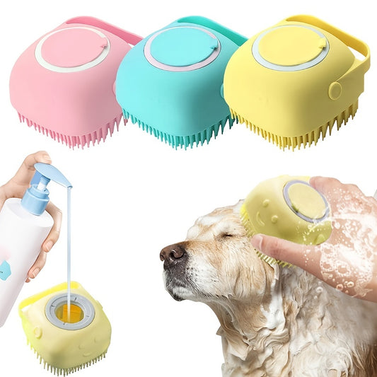 Soft Silicone Pet Brush – Random Color