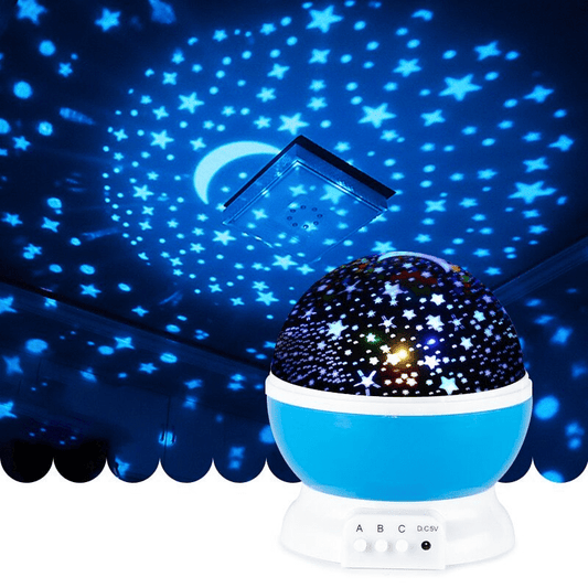 Star Lamp Projector – 360° Rotating Starry Night Light