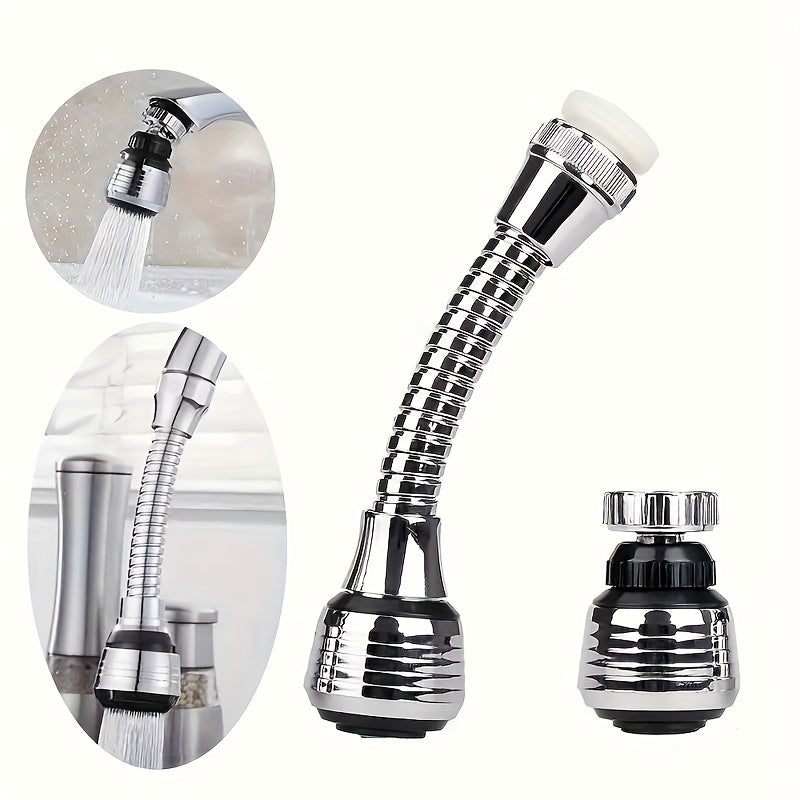 Stainless Steel 360° Rotating Faucet Aerator & Water‑Saving Tap Adapter