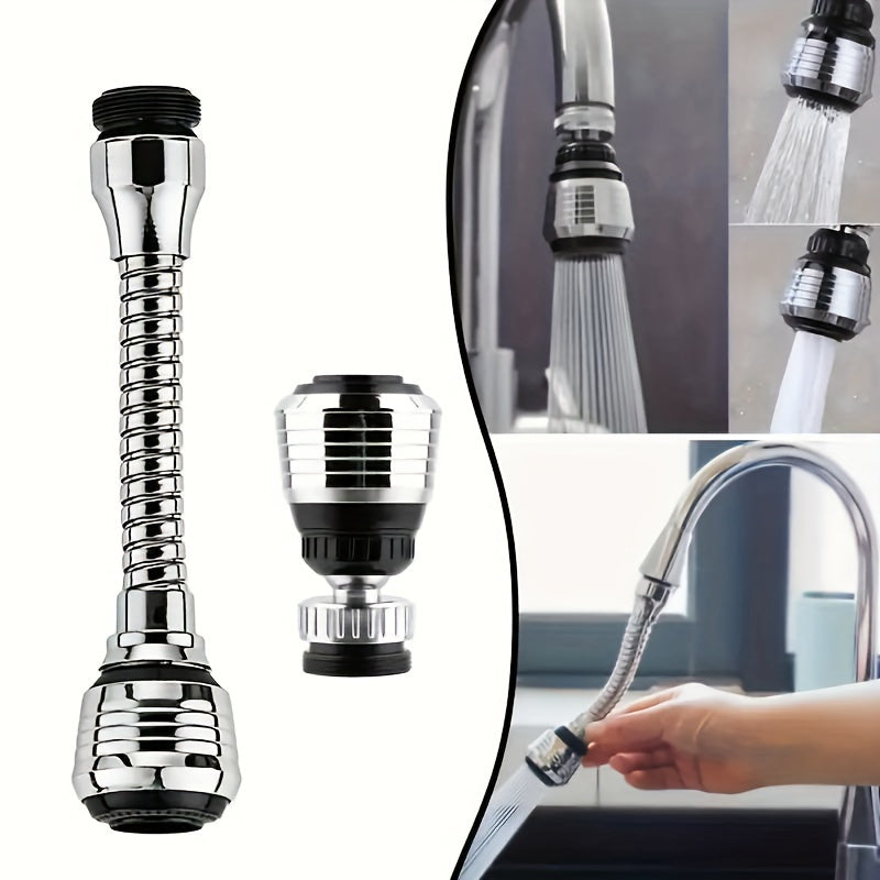 Stainless Steel 360° Rotating Faucet Aerator & Water‑Saving Tap Adapter