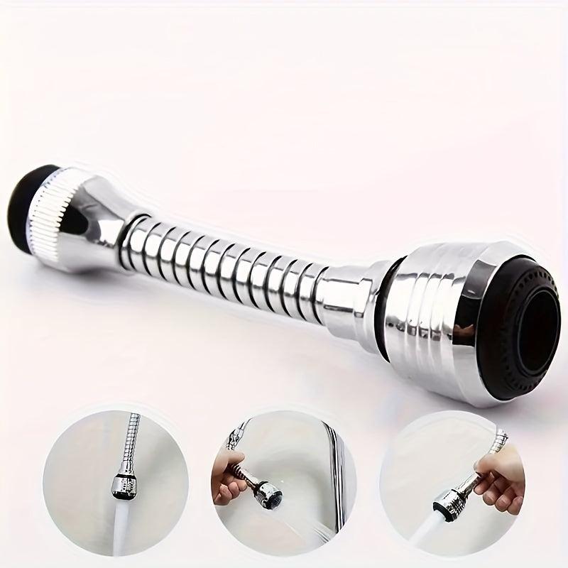 Stainless Steel 360° Rotating Faucet Aerator & Water‑Saving Tap Adapter