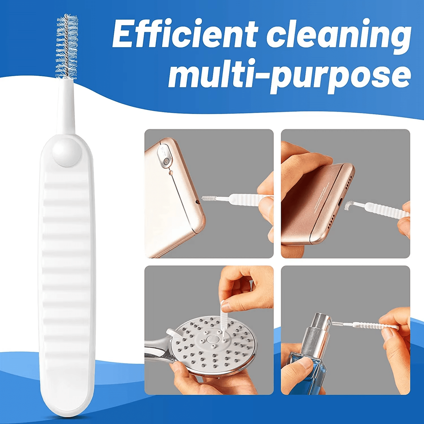 Mini Shower Head & Faucet Cleaner Brush – Compact Scrubber for Bathroom & Kitchen