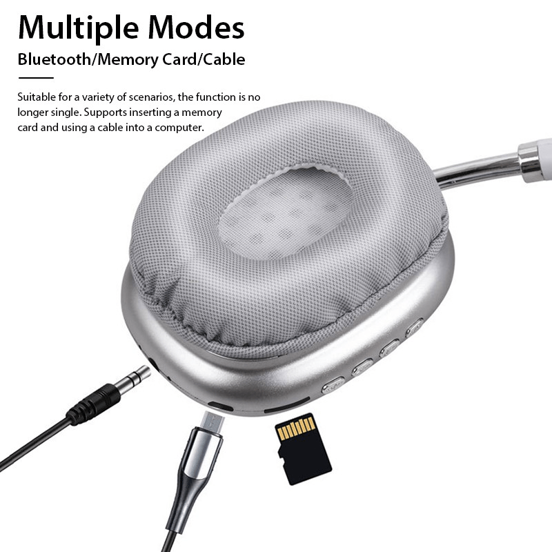 P9 Wireless Bluetooth Headphones with Mic – Foldable & Noise Isolating