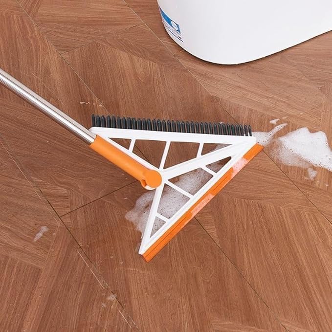 Silicone Magic Broom & Floor Squeegee – 2‑in‑1 Cleaning Tool