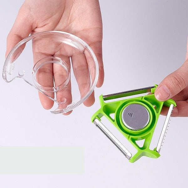 Ergonomic handle design for safe and comfortable peeling