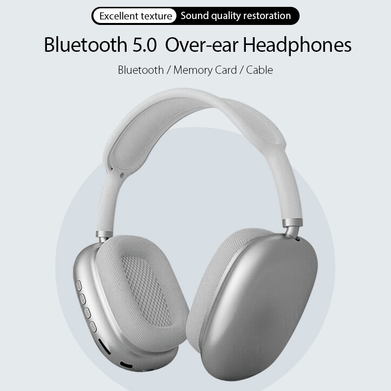 P9 Wireless Bluetooth Headphones with Mic – Foldable & Noise Isolating