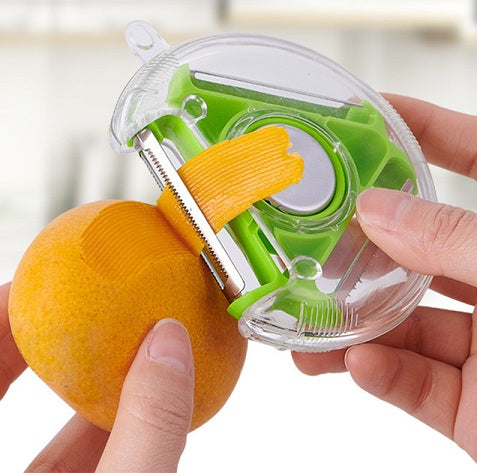 Rotary vegetable peeler with 3 stainless steel blades – main product view

