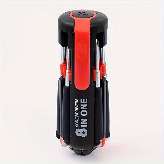 Compact multi-bit screwdriver tool for electronics and small repairs

