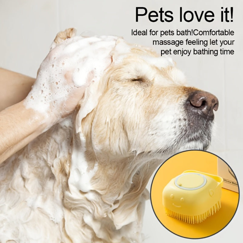 Soft Silicone Pet Brush – Random Color
