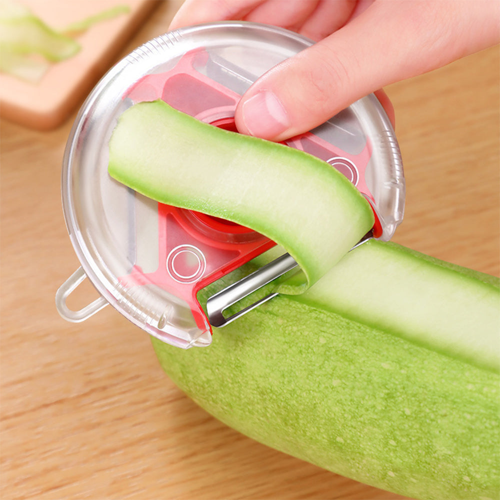 Peeling carrot using multifunction vegetable peeler tool